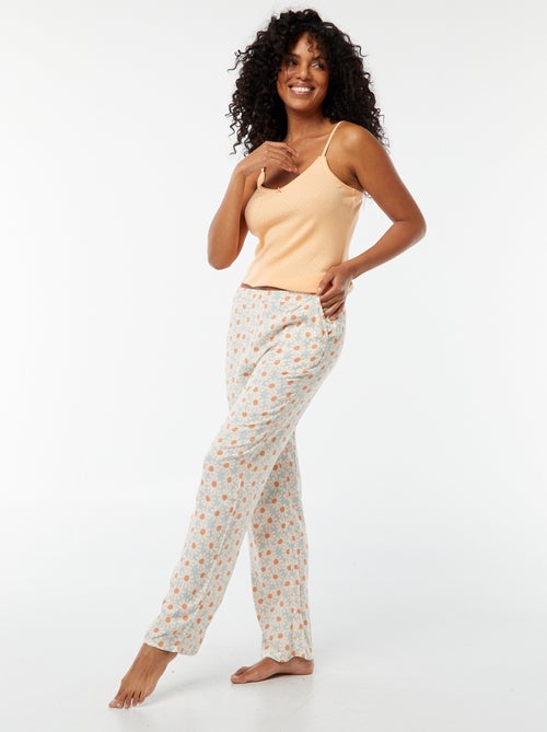 Calças de pijama largas - Kiabi