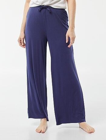 Calças de pijama largas fluidas