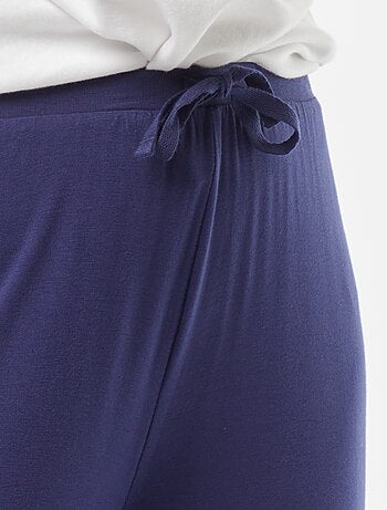 Calças de pijama largas fluidas