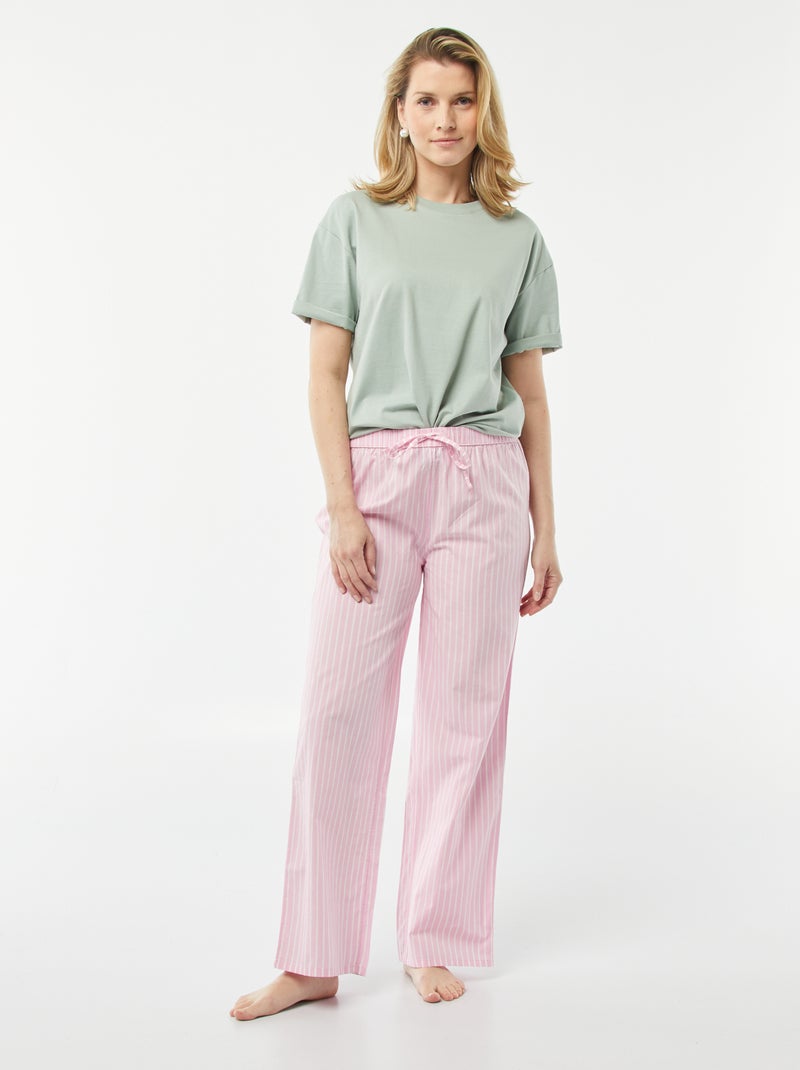 Calças de pijama largas ROSA - Kiabi