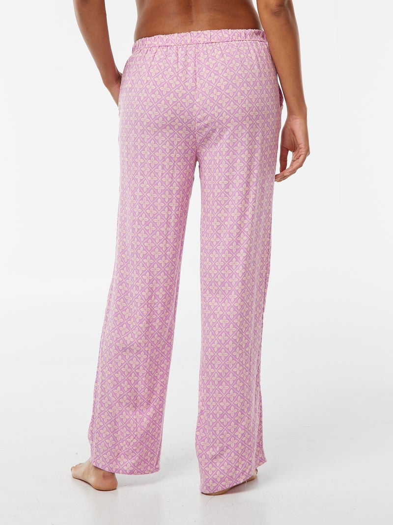 Calças de pijama largas VIOLETA - Kiabi