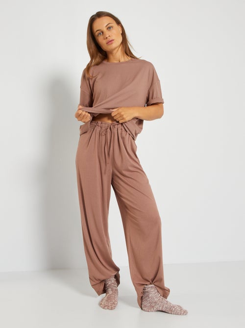 Calças de pijama soltinhas - Kiabi