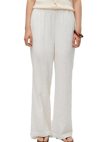 Calças de Sarja Brancas para Mulher Vero Moda Viola