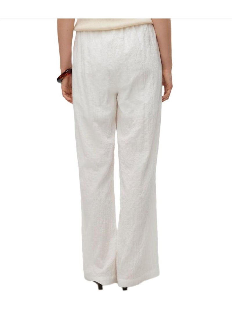 Calças de Sarja Brancas para Mulher Vero Moda Viola Branco - Kiabi