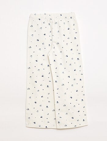 Calças de sarja com cordões de ajuste