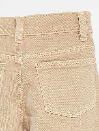 Calças de sarja com vários bolsos - Corte mais justo