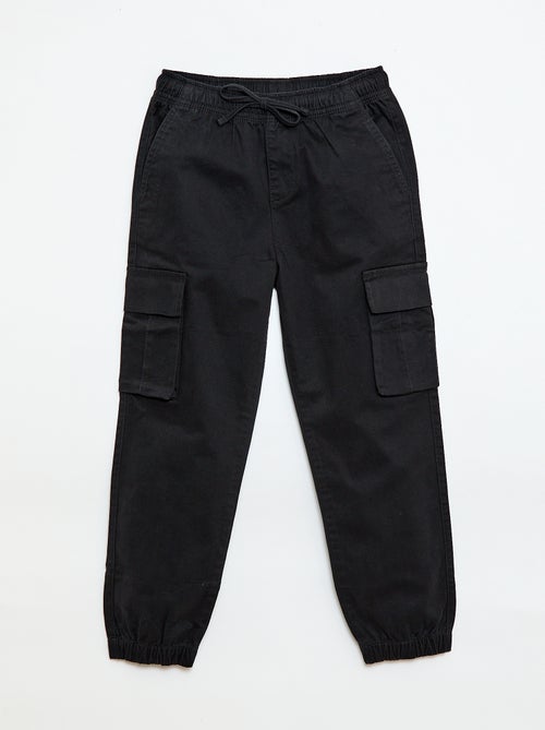 Calças de Sarja Lisas Multibolsos - Kiabi