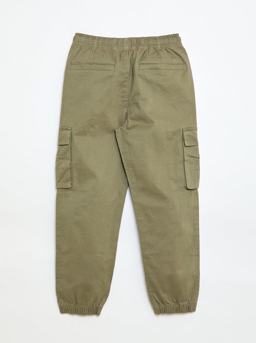 Calças de Sarja Lisas Multibolsos - Kiabi