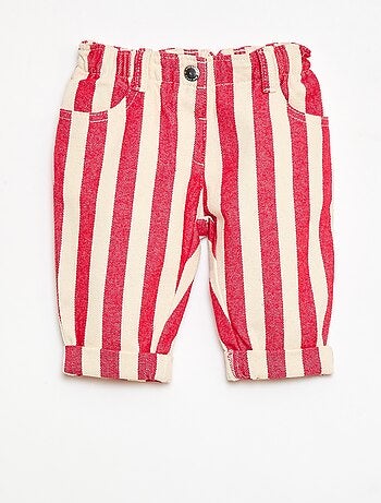 Calças de sarja paperbag