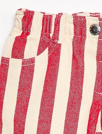 Calças de sarja paperbag