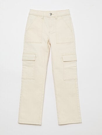 Calças de sarja regular