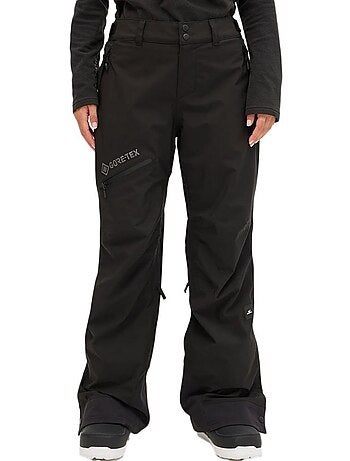 Calças de ski pretas o'neill gore-tex para mulher