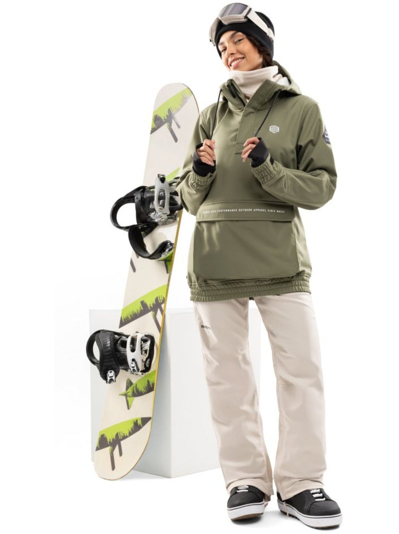 Calças de snowboard hardshell mulher Bege - Kiabi