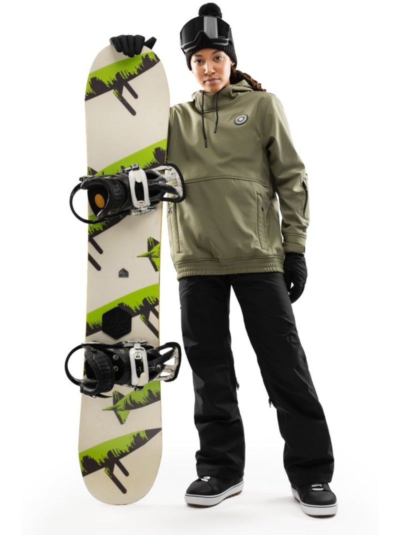 Calças de snowboard hardshell mulher Preto - Kiabi