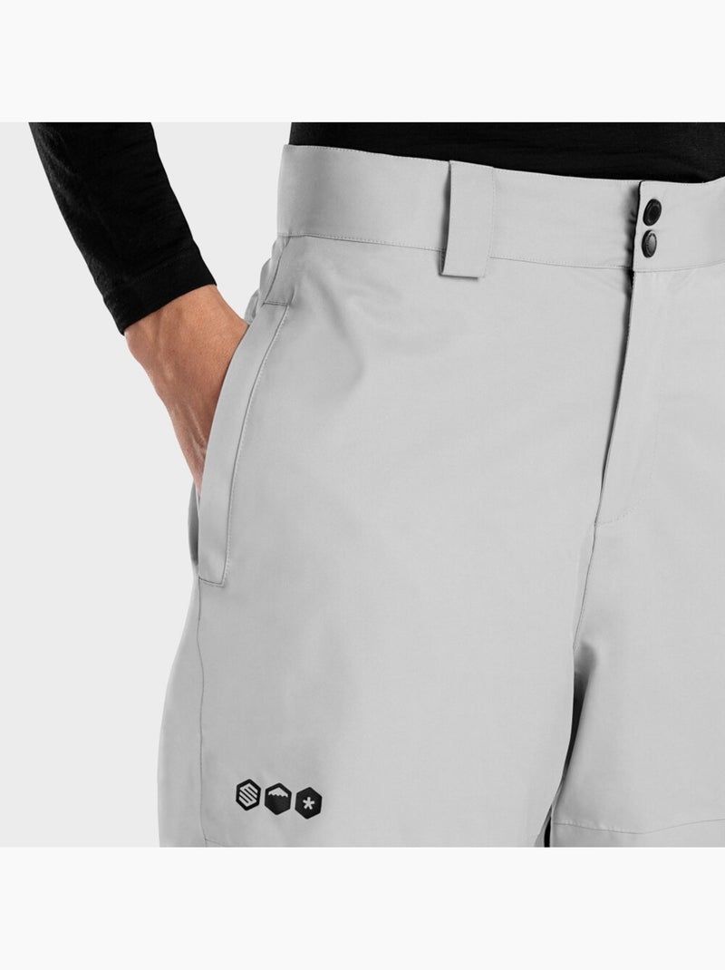 Calças de snowboard para mulher Branco Cinza - Kiabi