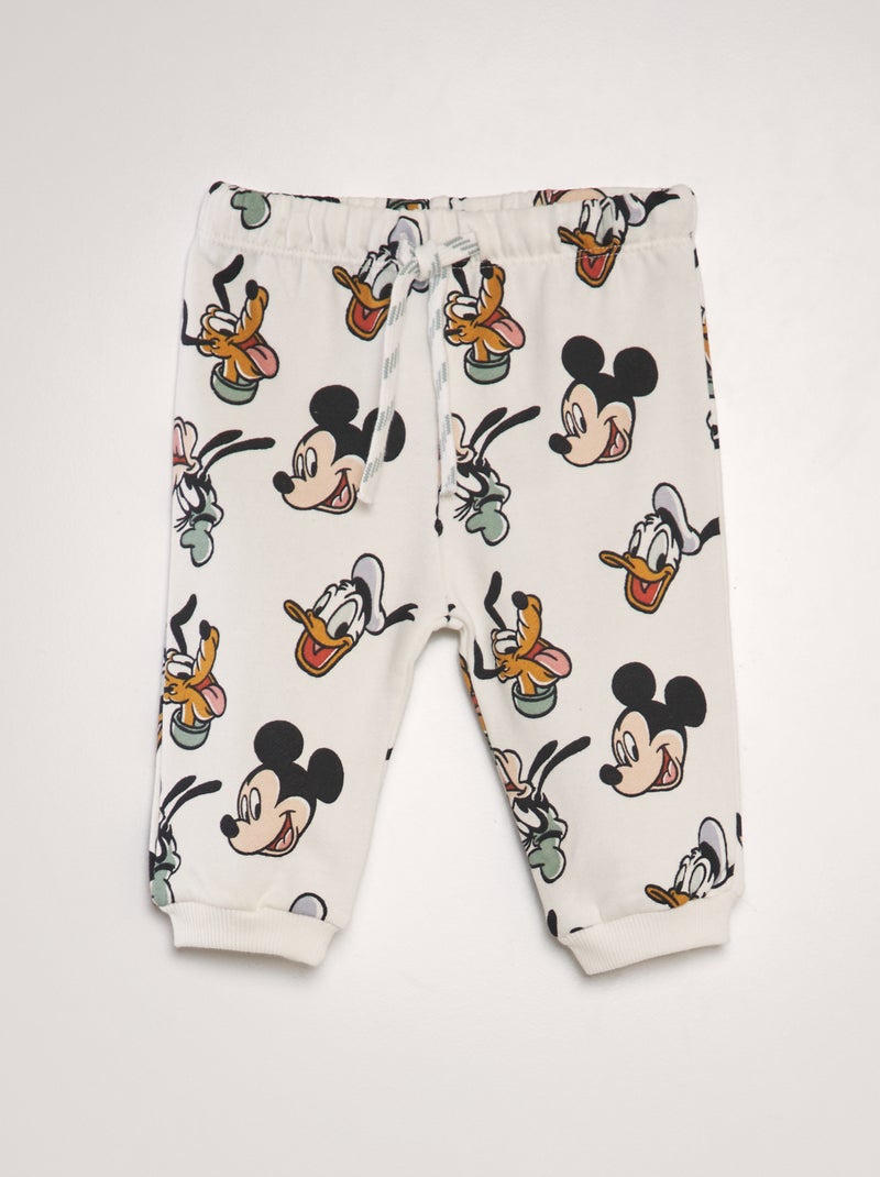 Calças de treino estampadas 'Mickey' BRANCO - Kiabi