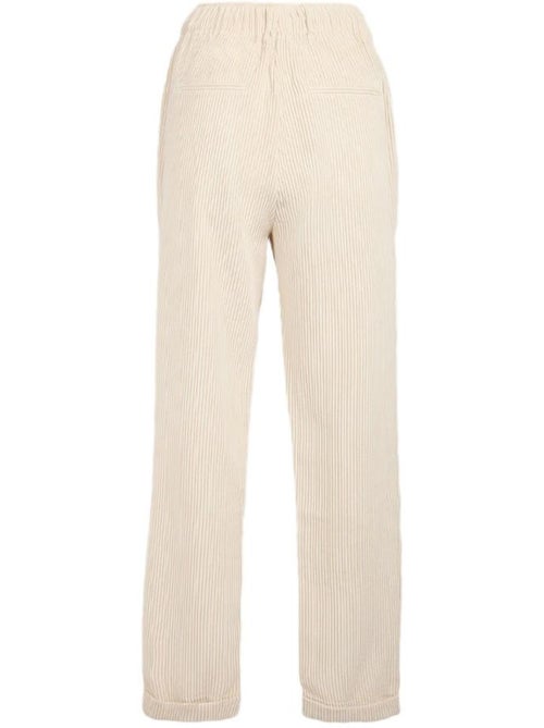 Calças de veludo bege teddy smith teddy middle para mulher - Kiabi