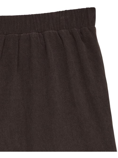 Calças de veludo castanho escuro vero moda melly para mulher - Kiabi Calças de veludo castanho escuro vero moda melly para mulher - Kiabi