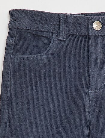 Calças de veludo corte flare