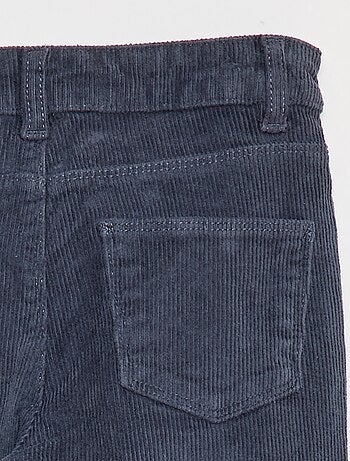 Calças de veludo corte flare