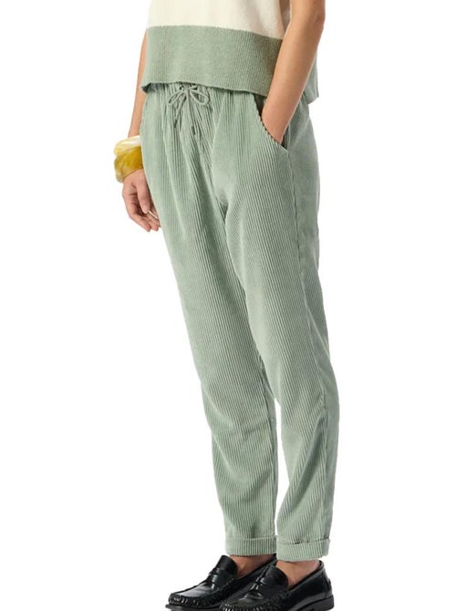 Calças de Veludo Verde Teddy Smith para Mulher - Kiabi Calças de Veludo Verde Teddy Smith para Mulher - Kiabi