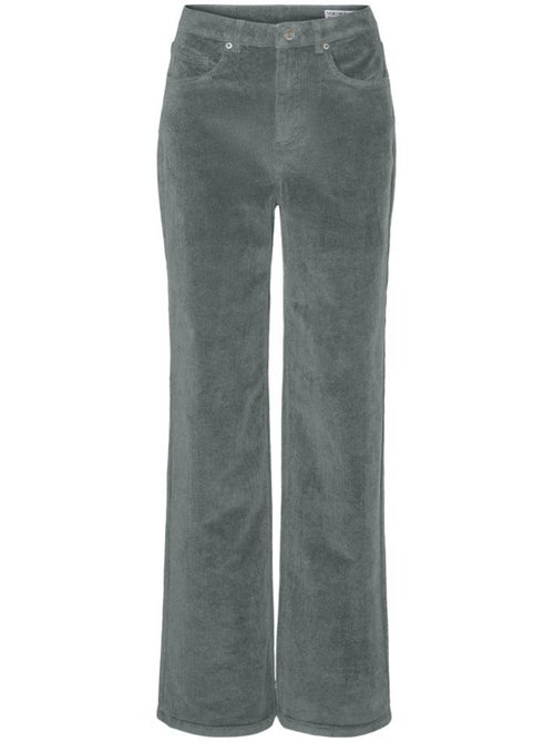 Calças de Veludo Verde Vero Moda Tessa para Mulher - Kiabi Calças de Veludo Verde Vero Moda Tessa para Mulher - Kiabi