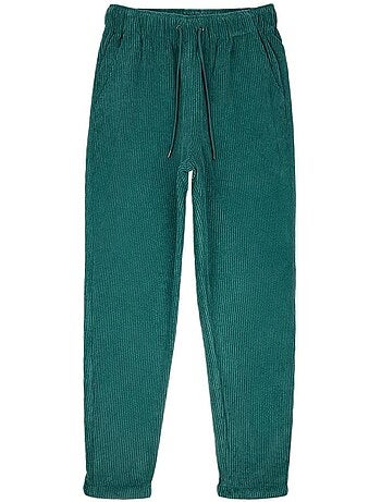 Calças de veludo verdes para menino teddy smith 17n