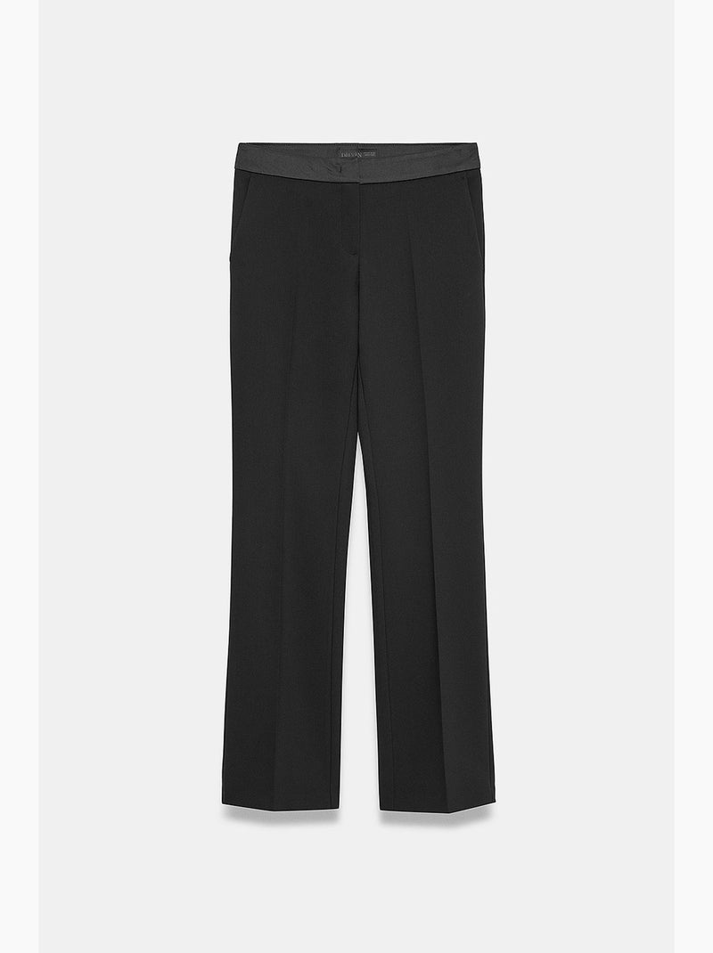 Calças direitas senhora dilvin Preto - Kiabi