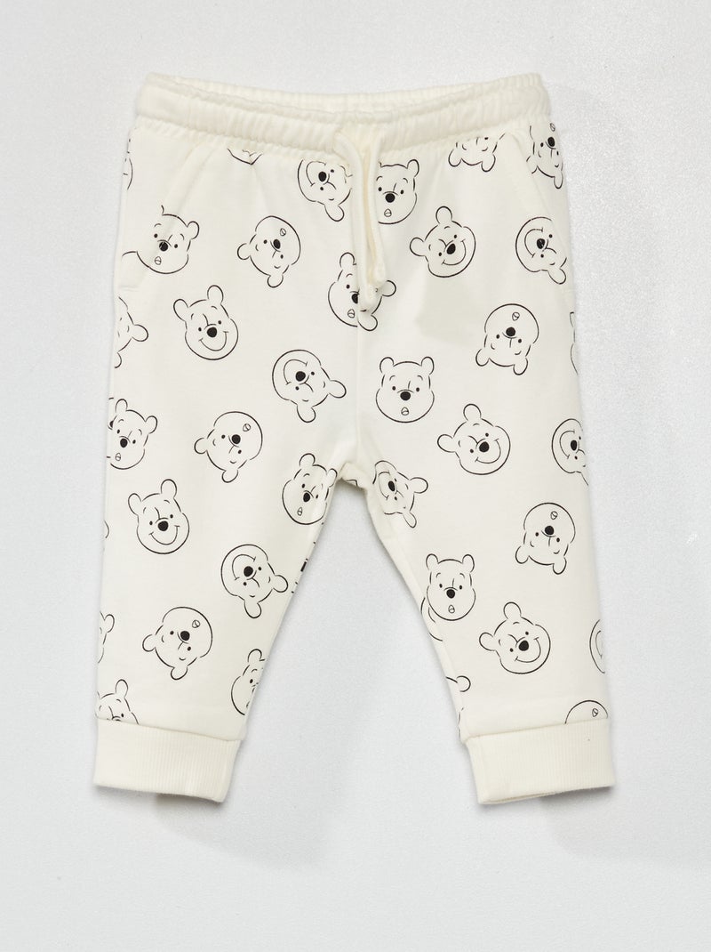 Calças 'Disney' em moletão BRANCO - Kiabi