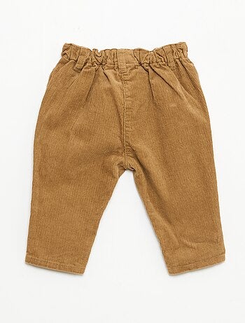 Calças "Disney" "Mickey" em veludo cotelê