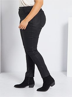 Calças efeito revestido - Kiabi