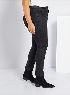 Calças efeito revestido - Kiabi