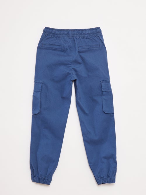 Calças elásticas com vários bolsos - Kiabi