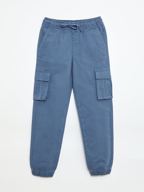 Calças elásticas com vários bolsos - Kiabi