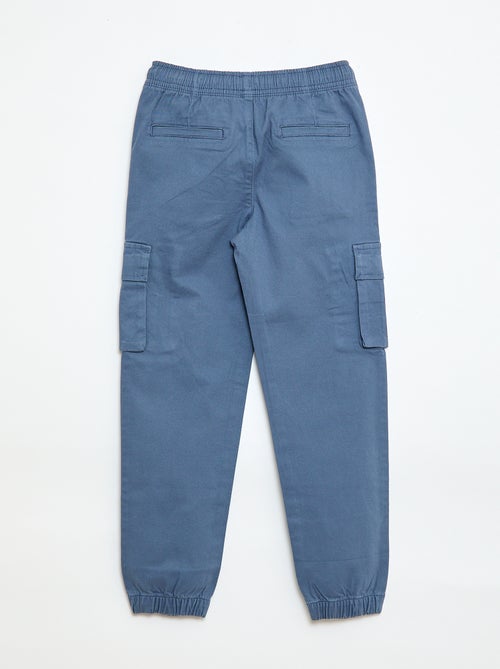 Calças elásticas com vários bolsos - Kiabi