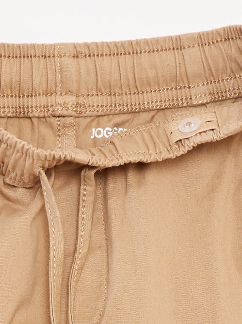 Calças elásticas com vários bolsos - Kiabi