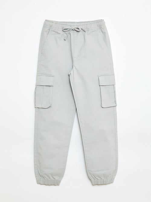 Calças elásticas com vários bolsos - Kiabi