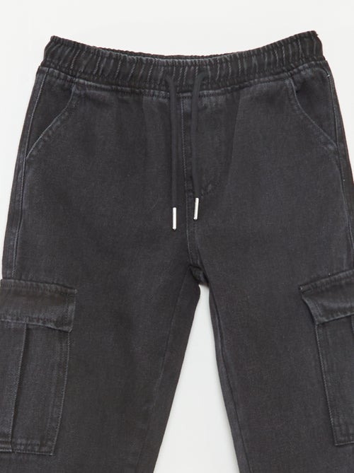 Calças elásticas com vários bolsos - Kiabi