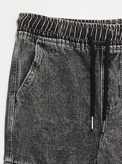 Calças elásticas com vários bolsos - Kiabi