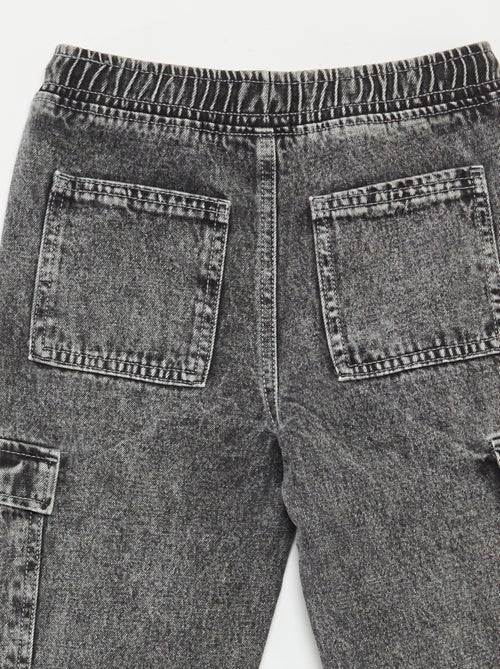 Calças elásticas com vários bolsos - Kiabi