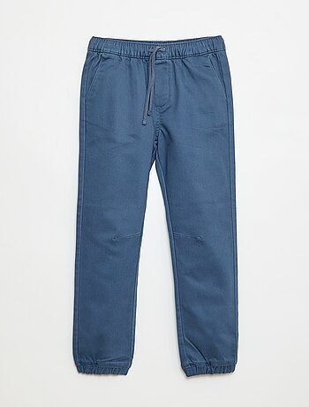 Calças elásticas de algodão