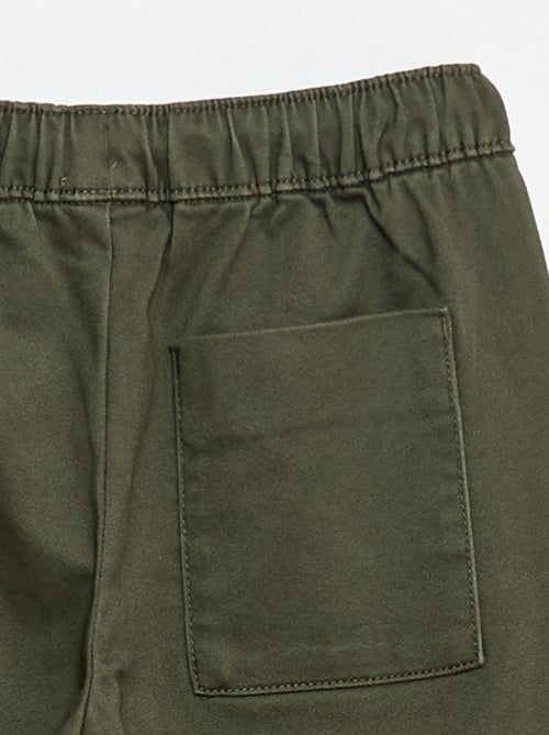 Calças elásticas de algodão - Kiabi