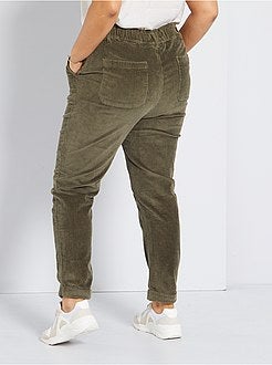 Calças em bombazina canelada - Kiabi