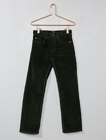 Calças em bombazina canelada - Kiabi