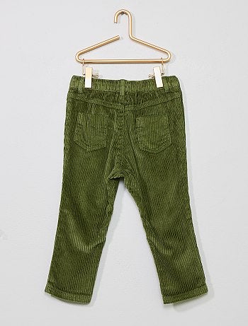 Calças em bombazina canelada - Kiabi