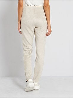 Calças em camurça sintética - Kiabi