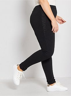 Calças em crepe com renda - Kiabi