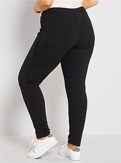 Calças em crepe com renda - Kiabi