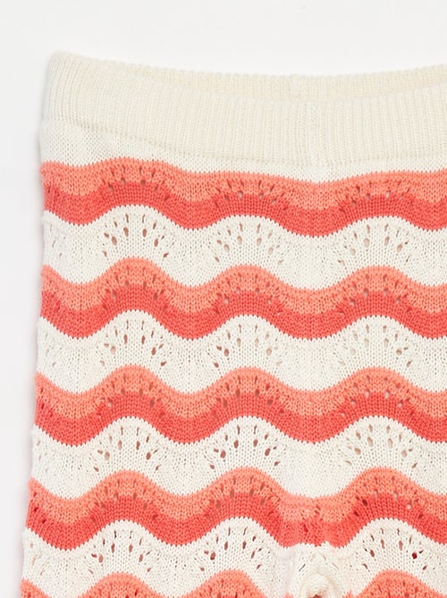 Calças em croché com motivos - Kiabi