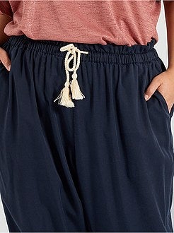 Calças em lyocell - Kiabi